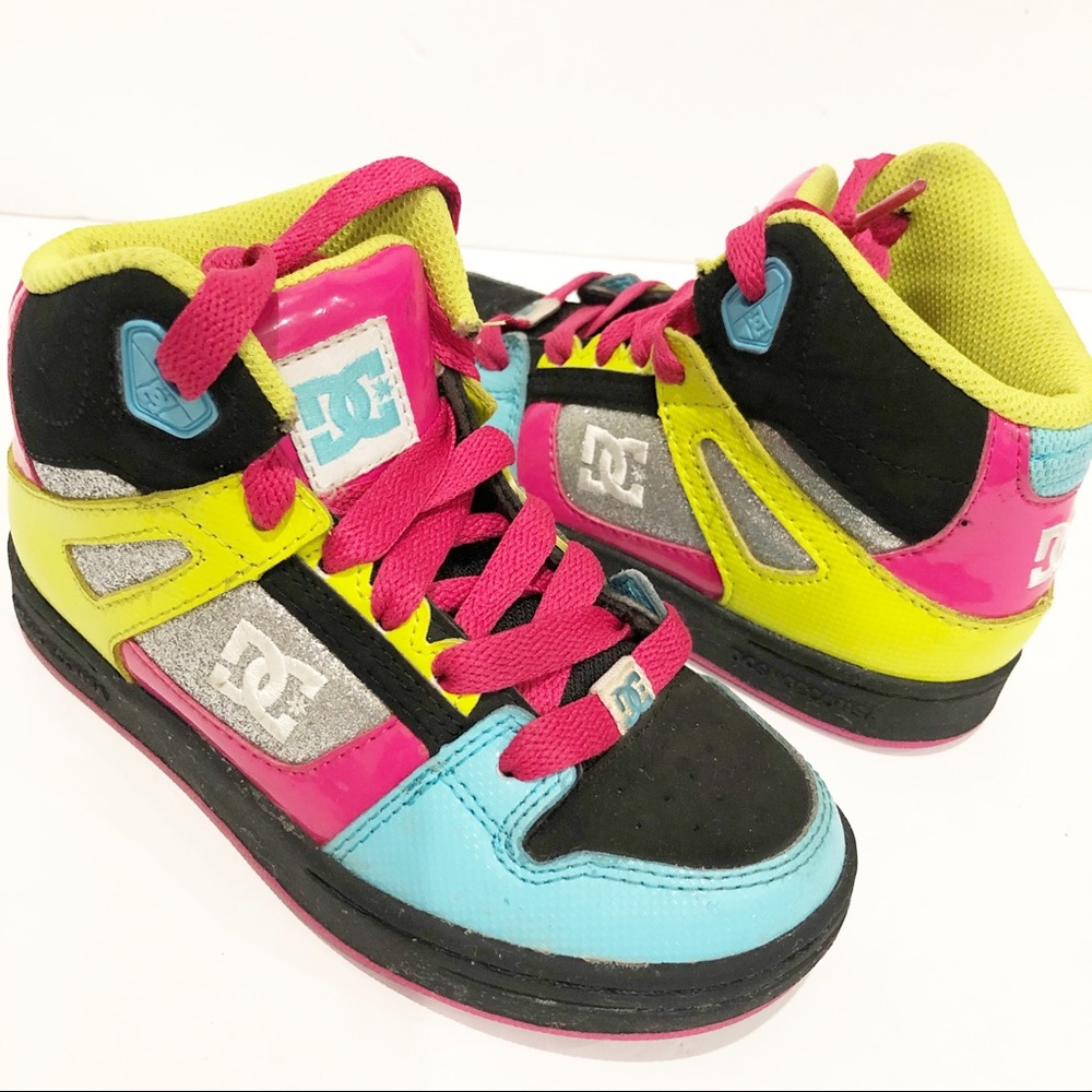 Girls High top Sneakers Size 12.5 DC Rebound